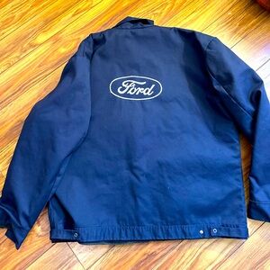 Vintage 80s 90s Ford Factory assembly line jacket embroidered logo - 3XL